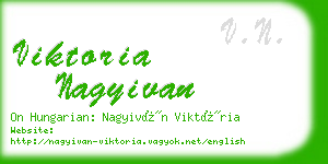 viktoria nagyivan business card